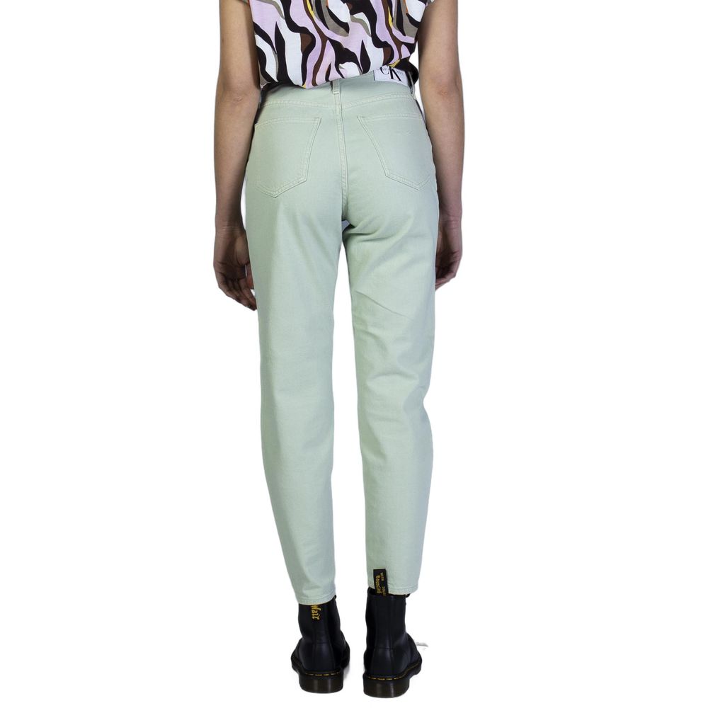 Calvin Klein Jeans Green Cotton Jeans &amp; Pant