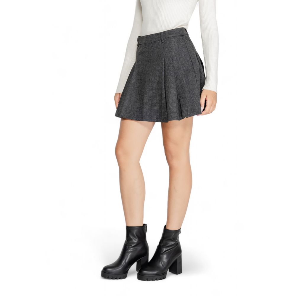 Only Gray Polyester Skirt