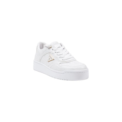 Guess White Polyethylene Flat Shoe