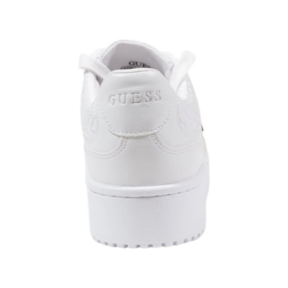 Guess White Polyethylene Flat Shoe