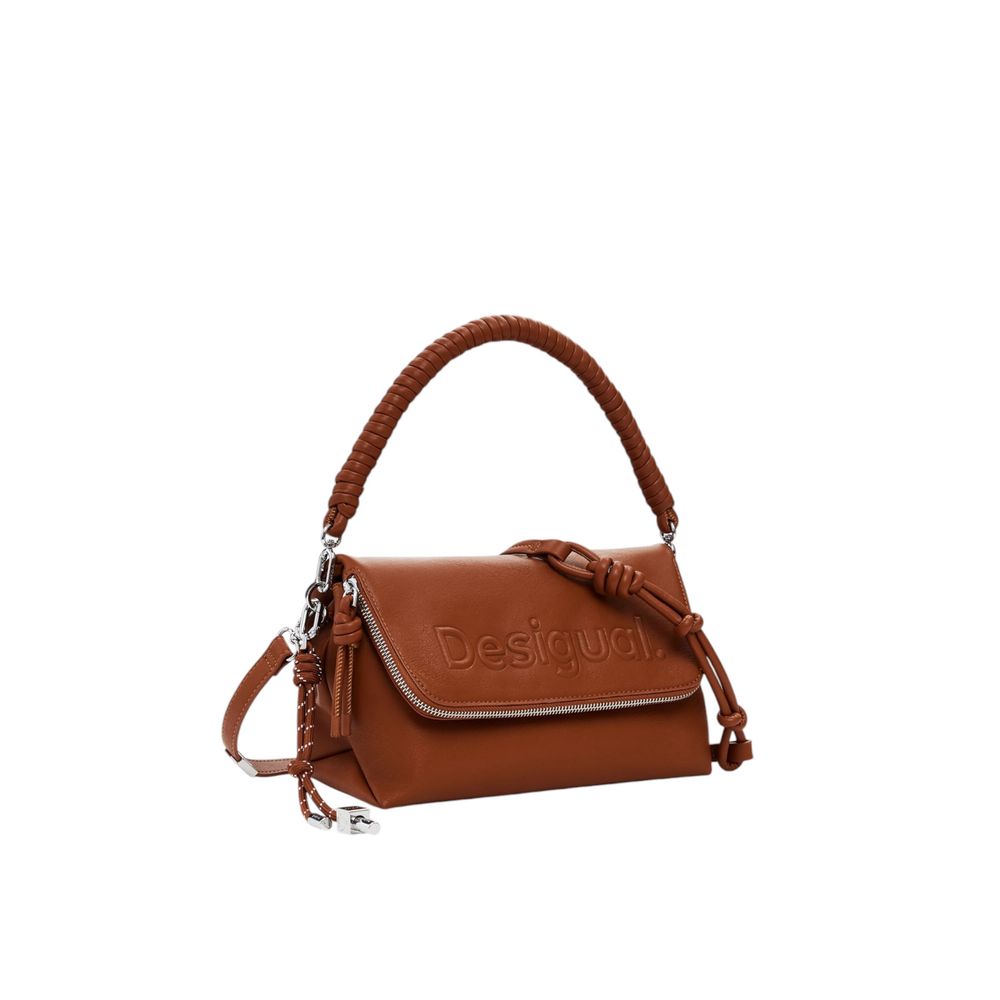 Desigual Brown Polyethylene Handbag