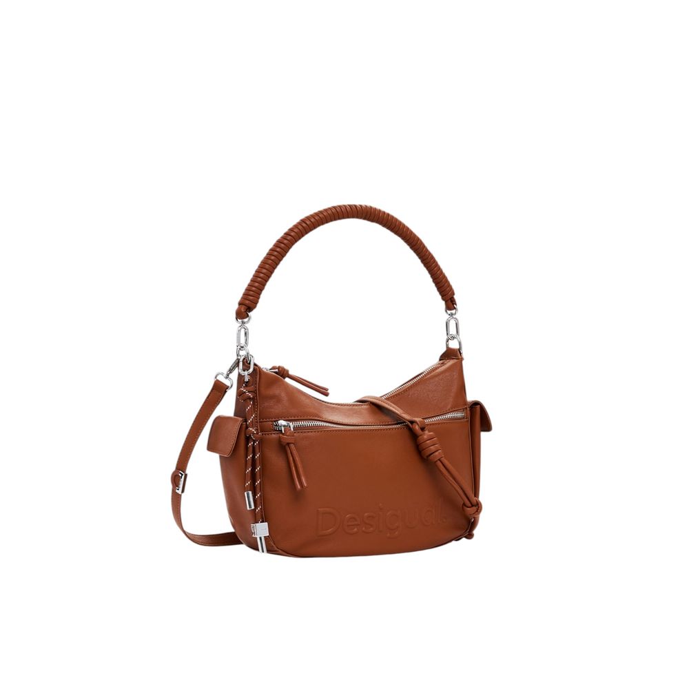 Desigual Brown Polyethylene Handbag