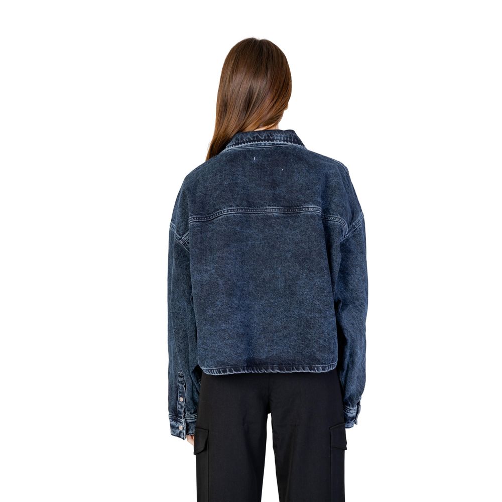 Calvin Klein Jeans Blue Recycled Cotton Jackets &amp; Coat