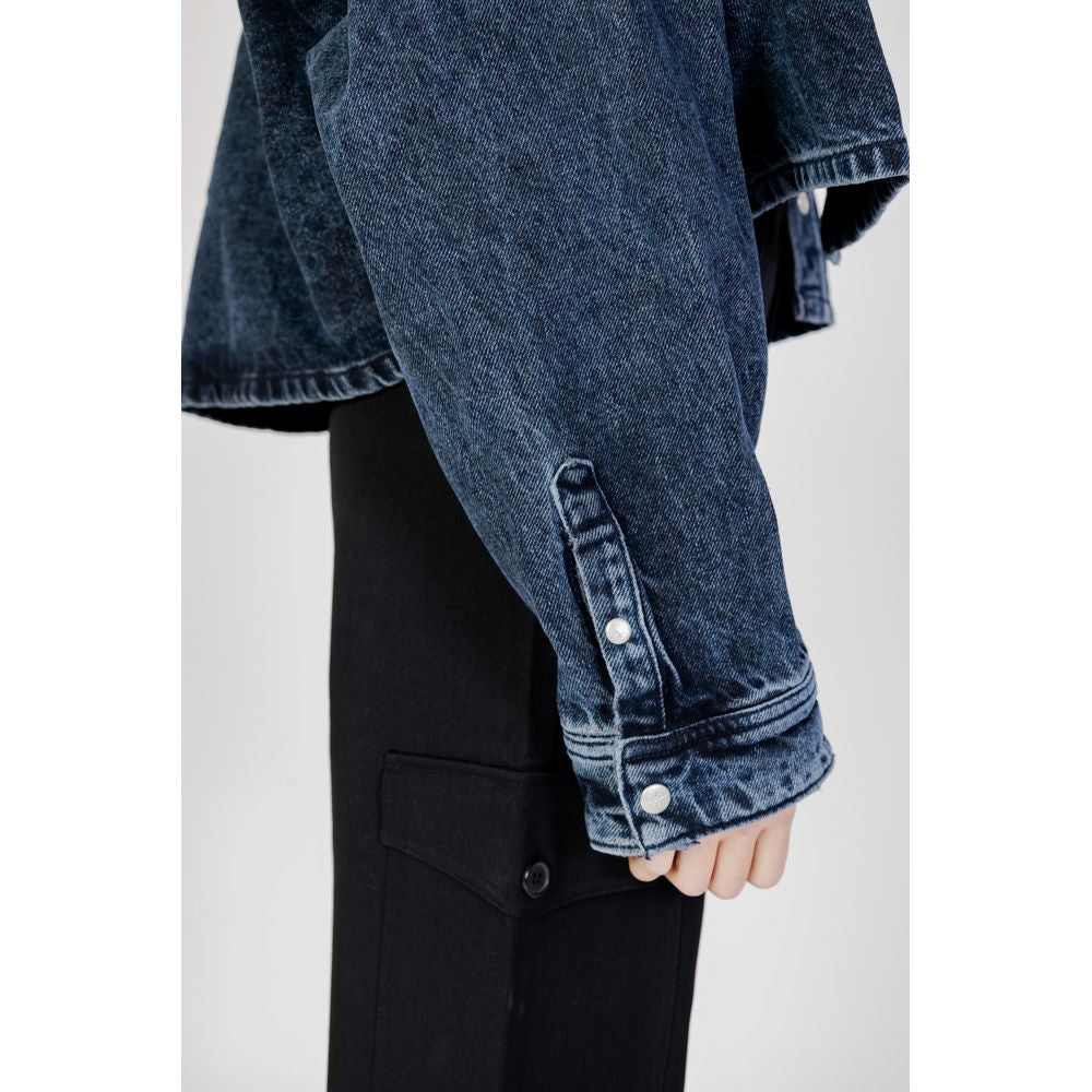 Calvin Klein Jeans Blue Recycled Cotton Jackets &amp; Coat