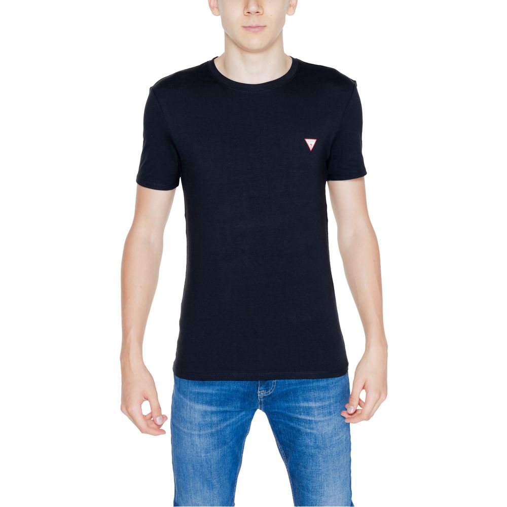 Guess Black Cotton T-Shirt