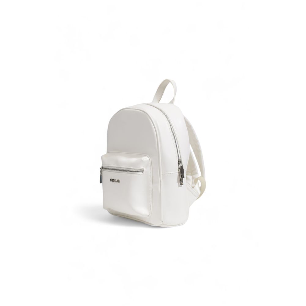 Replay White Polyethylene Backpack