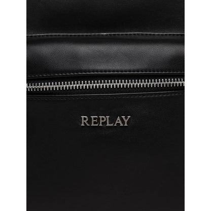 Replay Black Polyethylene Backpack