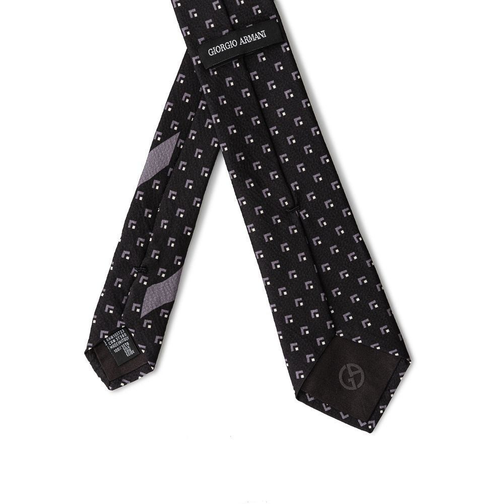 Giorgio Armani Black Silk Ties &amp; Bowty