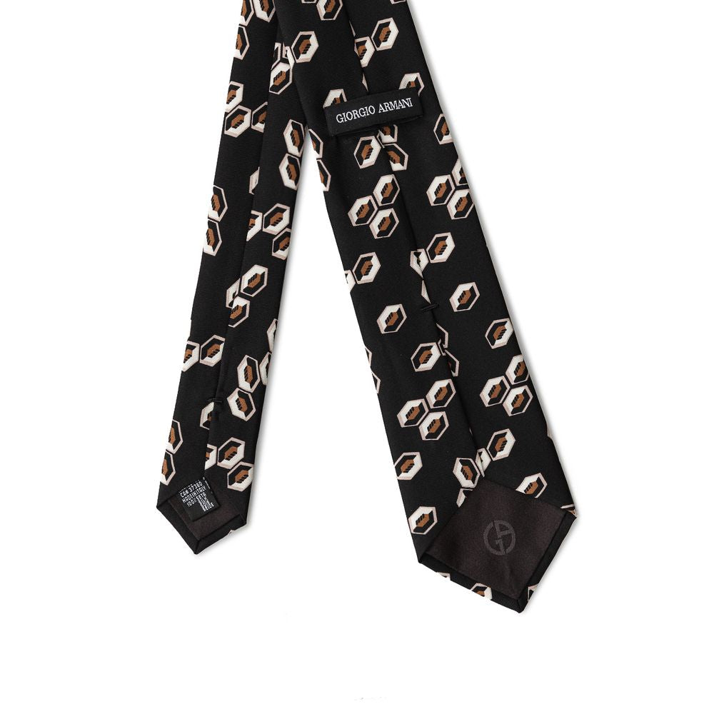 Giorgio Armani Black Silk Ties &amp; Bowty