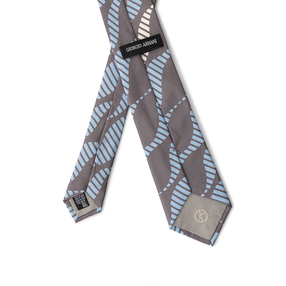 Giorgio Armani Gray Silk Ties &amp; Bowty