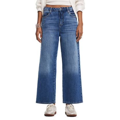 Desigual Blue Cotton Jeans &amp; Pant