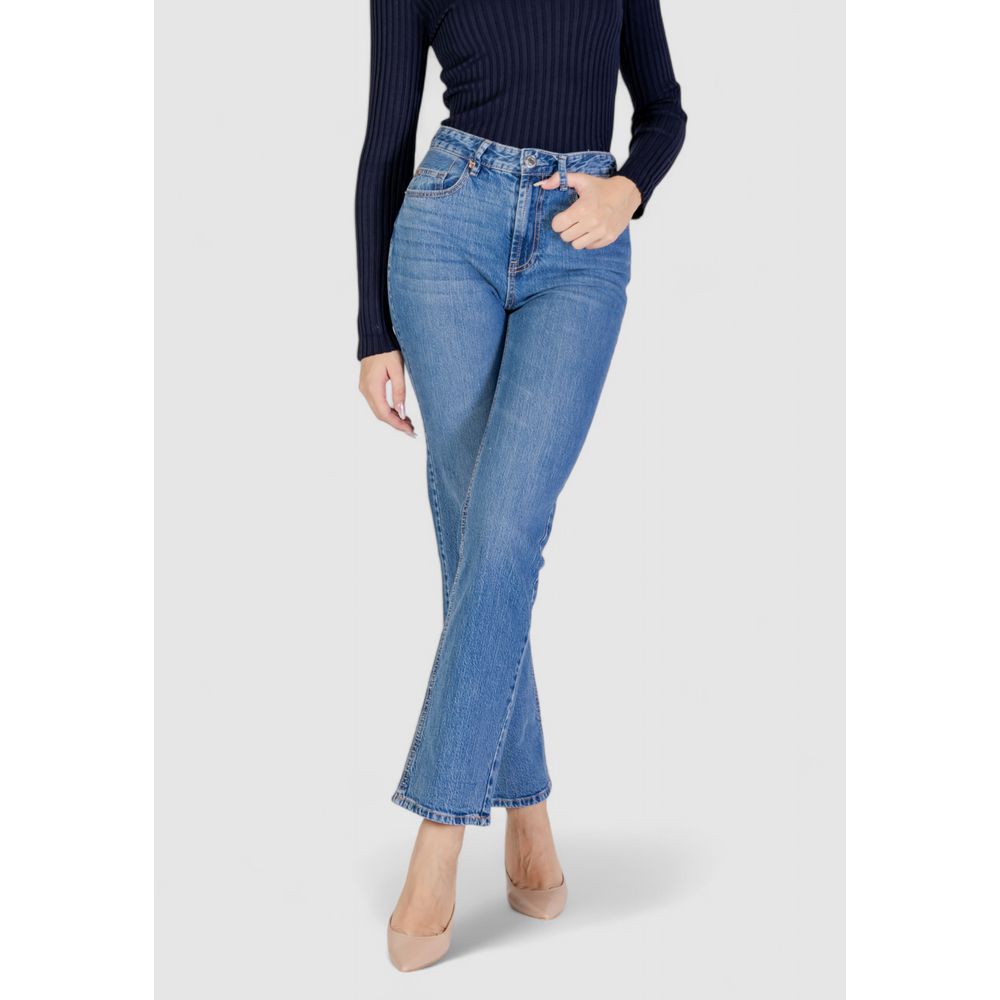 Vero Moda Light Blue Cotton Jeans &amp; Pant