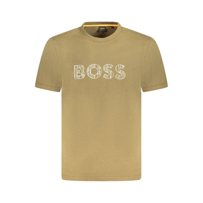 Hugo Boss Green Cotton T-Shirt