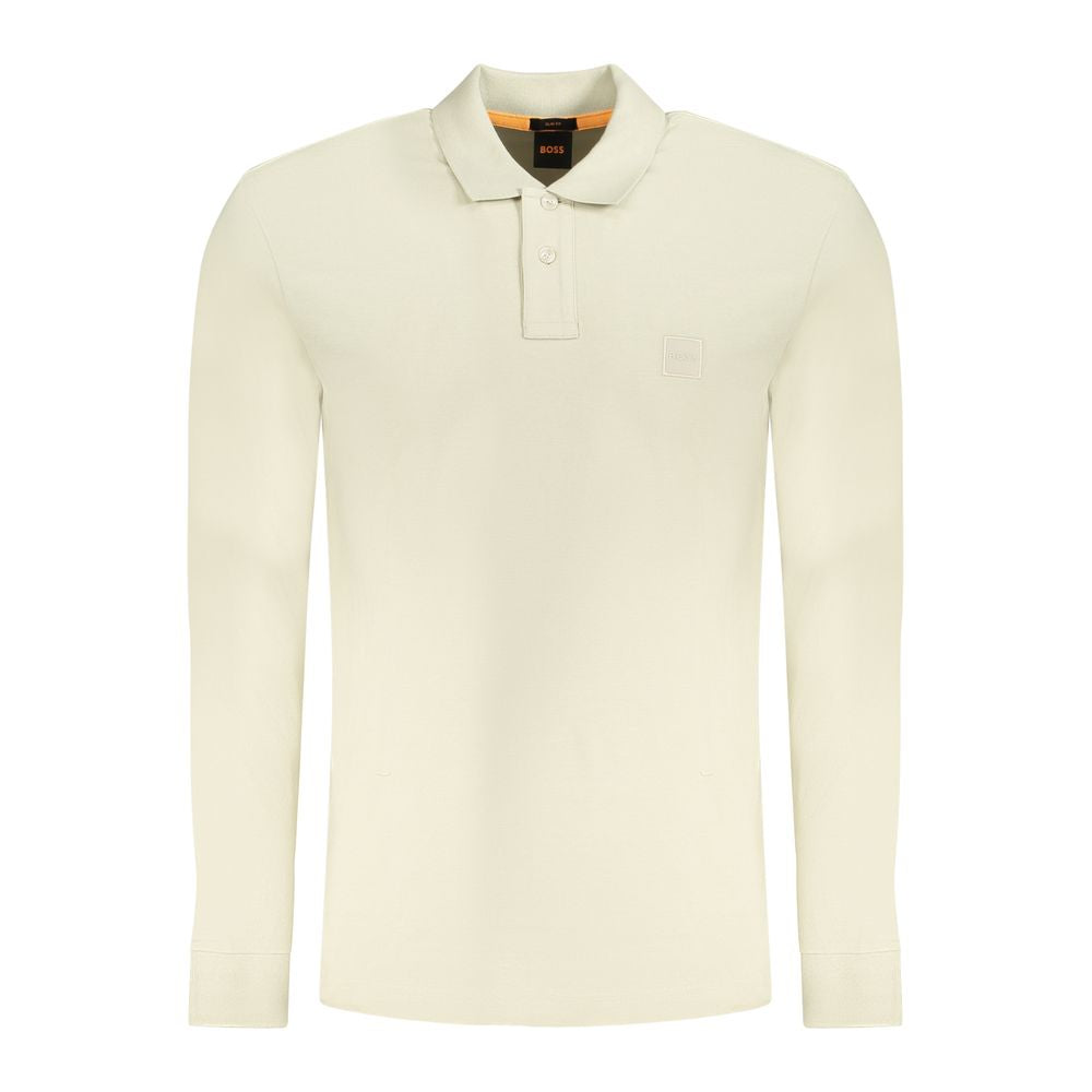 Hugo Boss Beige Cotton Polo Shirt