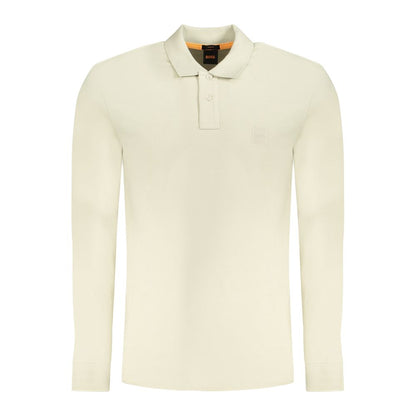 Hugo Boss Beige Cotton Polo Shirt