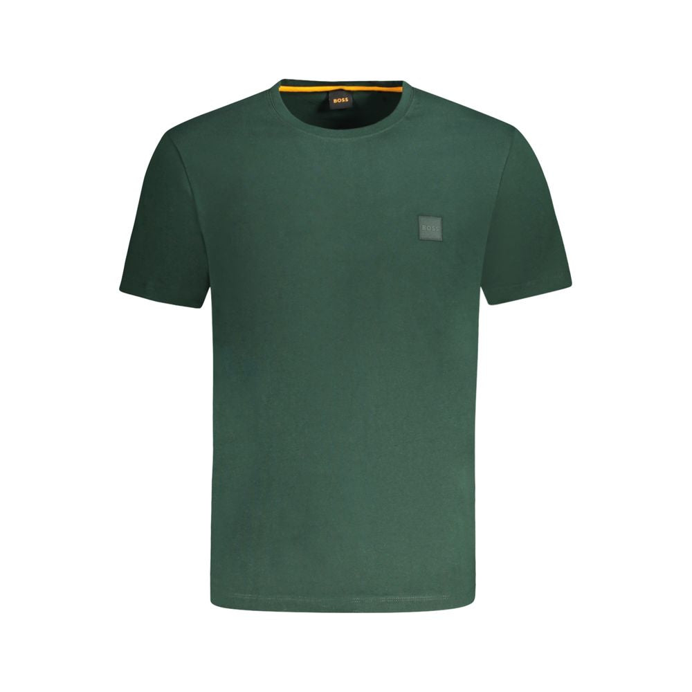 Hugo Boss Green Cotton T-Shirt