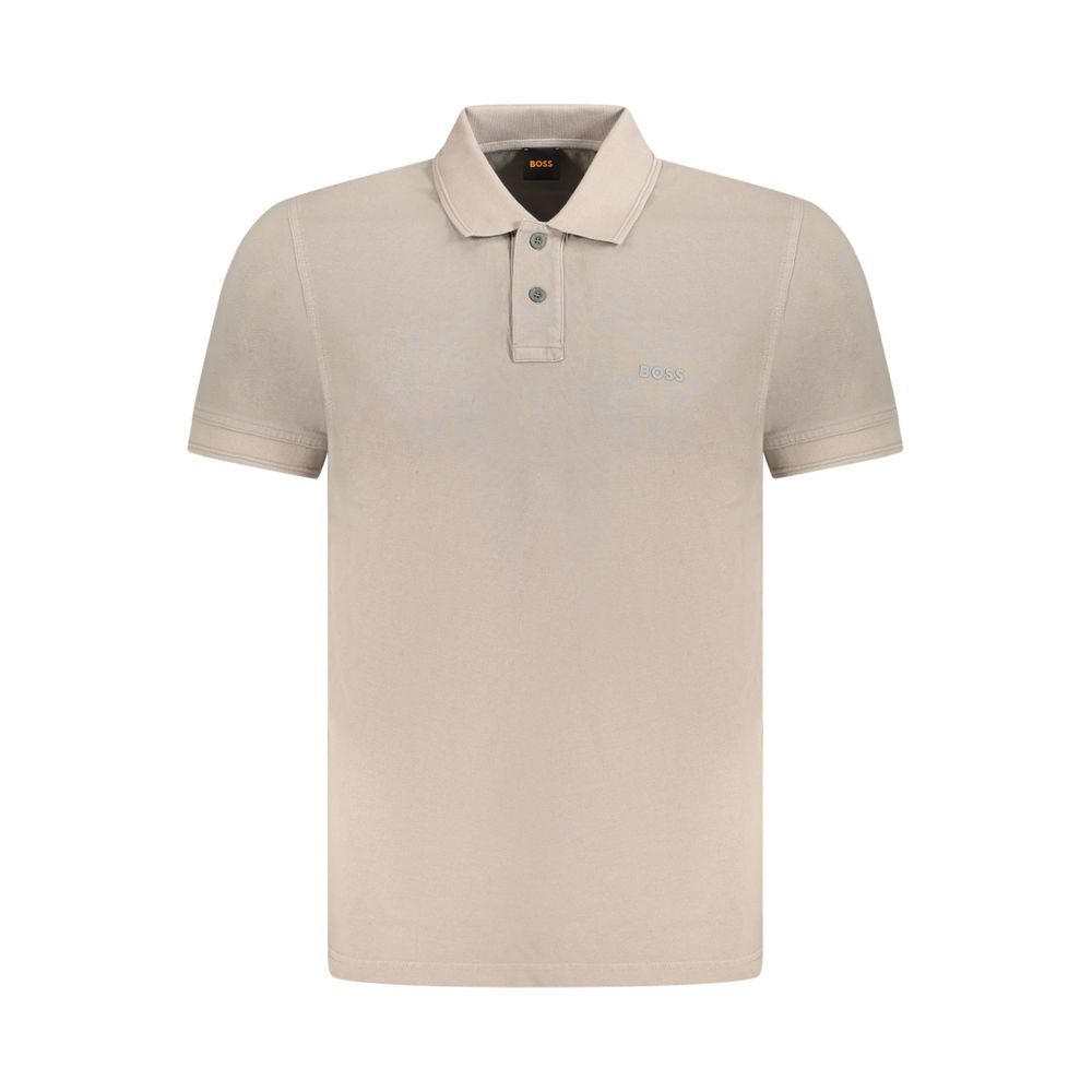 Hugo Boss Gray Cotton Polo Shirt