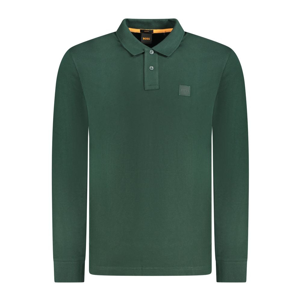 Hugo Boss Green Cotton Polo Shirt