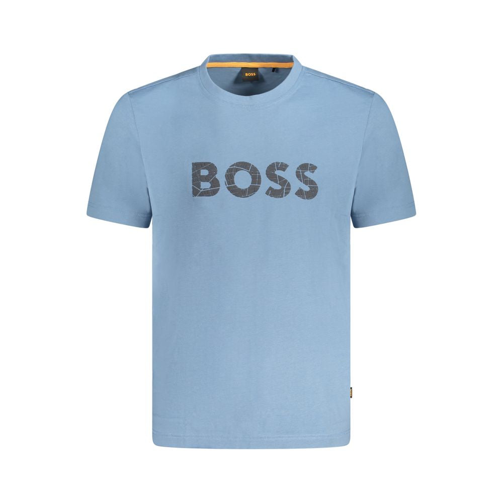 Hugo Boss Light Blue Cotton T-Shirt