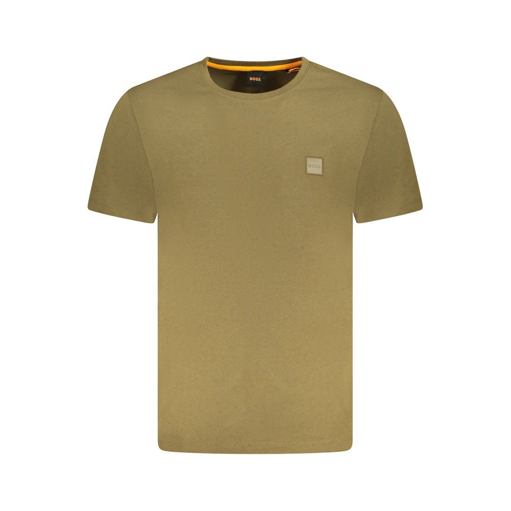 Hugo Boss Green Cotton T-Shirt