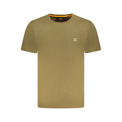 Hugo Boss Green Cotton T-Shirt