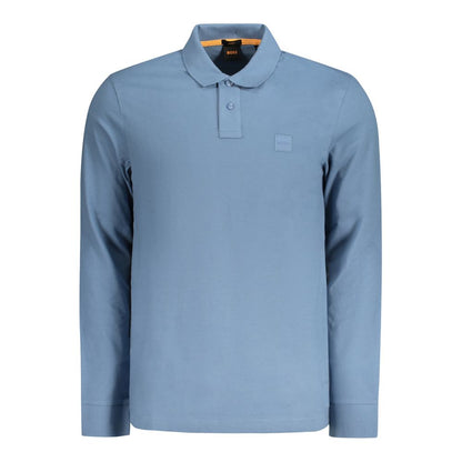 Hugo Boss Light Blue Cotton Polo Shirt