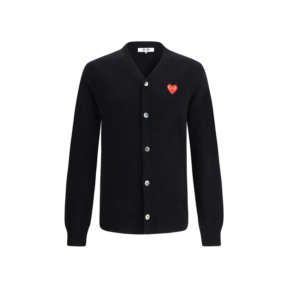 Comme Des Garçons Play Logoed Cardigan