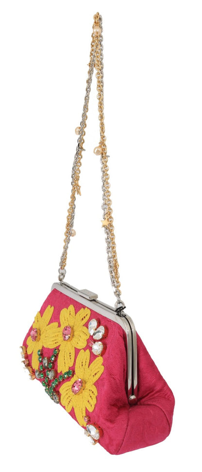 Dolce &amp; Gabbana Elegant Evening Party Clutch in Pink