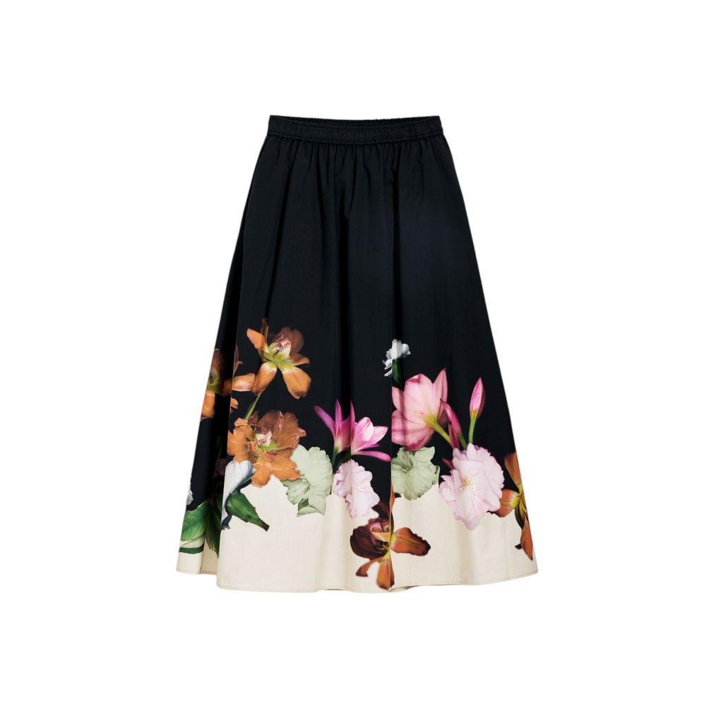 Desigual Black Cotton Skirt