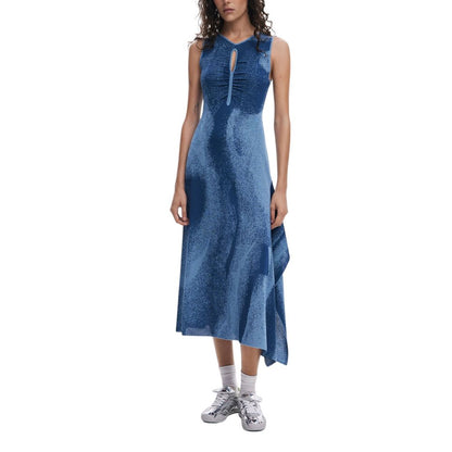 Desigual Blue Viscose Dress