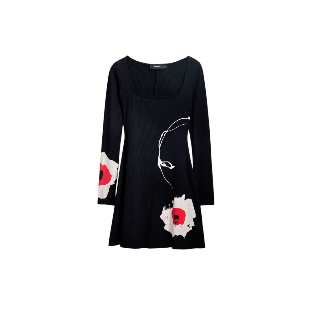 Desigual Black Viscose Dress