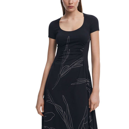 Desigual Black Cotton Dress