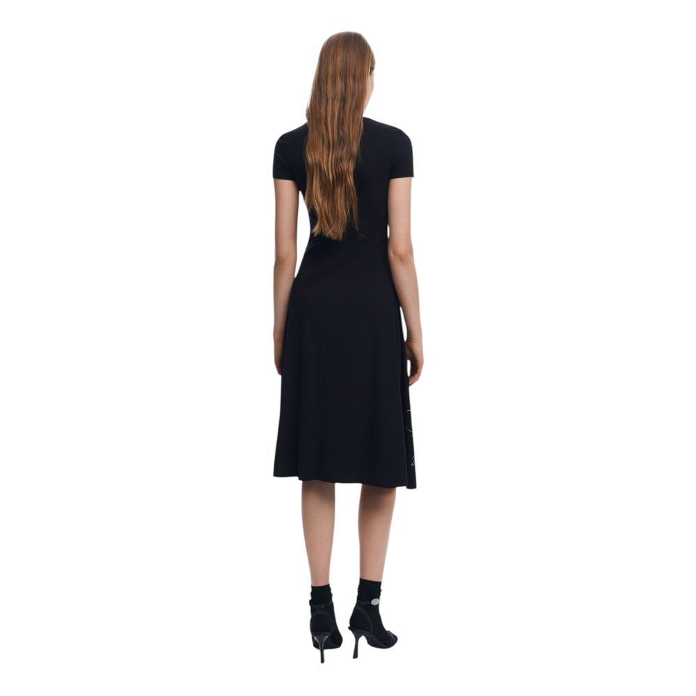 Desigual Black Cotton Dress