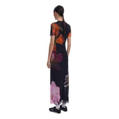 Desigual Black Viscose Dress