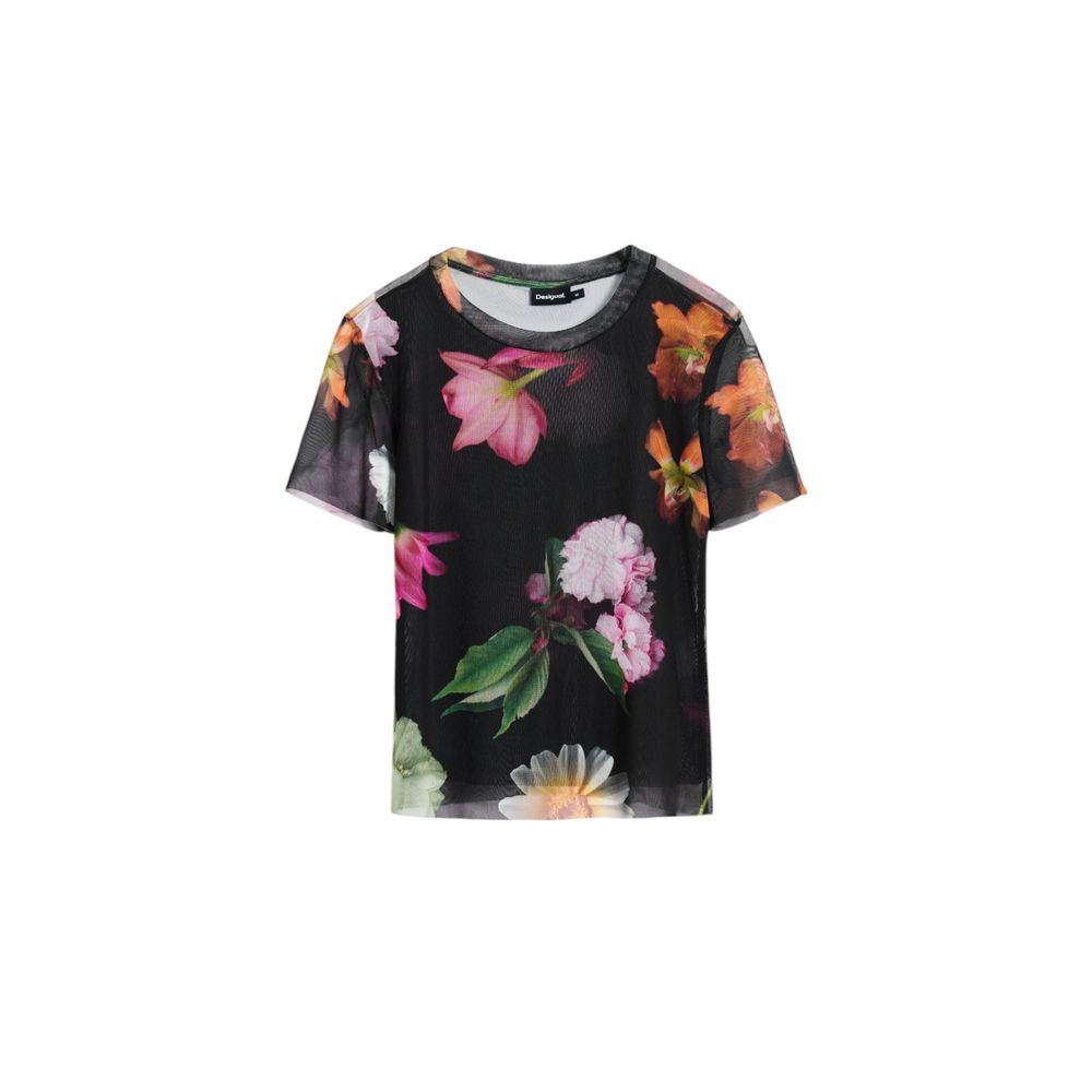 Desigual Black Polyester Tops &amp; T-Shirt