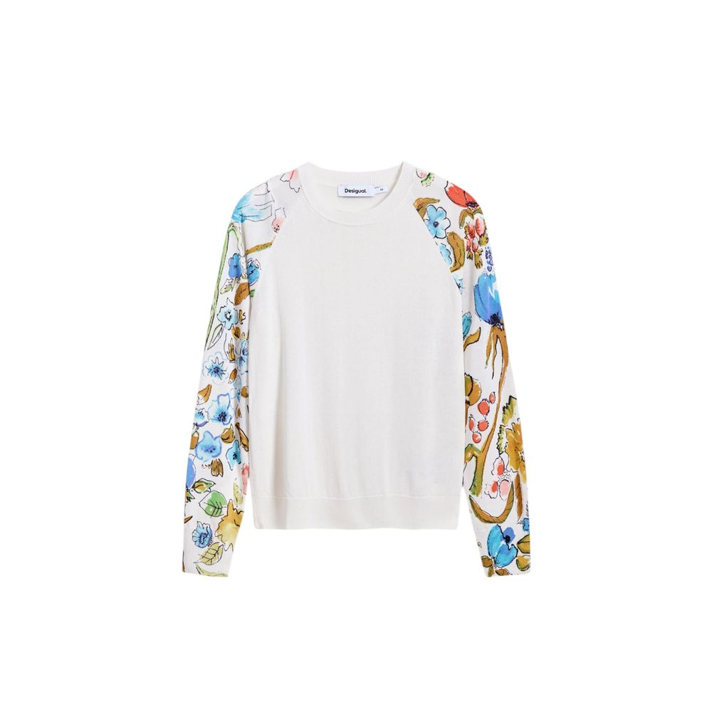 Desigual White Viscose Tops &amp; T-Shirt