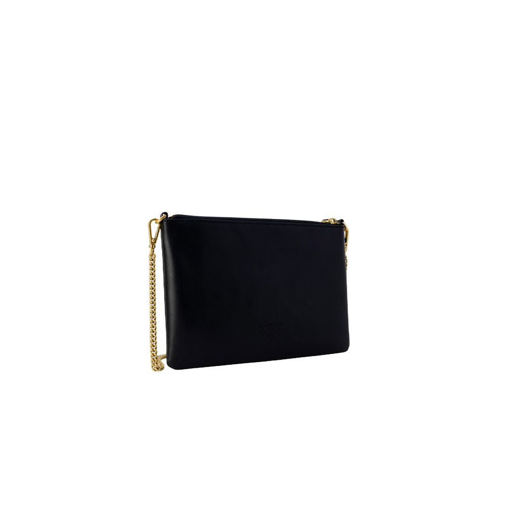 PINKO Black Leather Leather Accessory