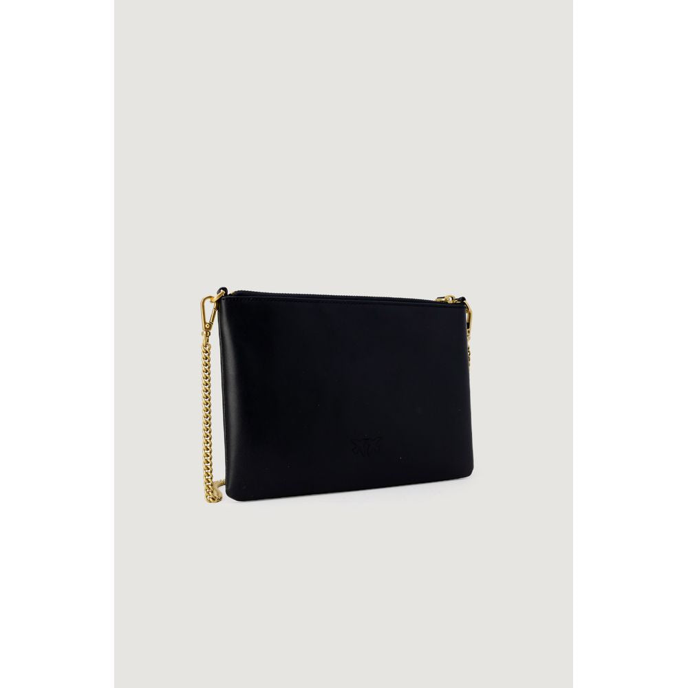 PINKO Black Leather Leather Accessory