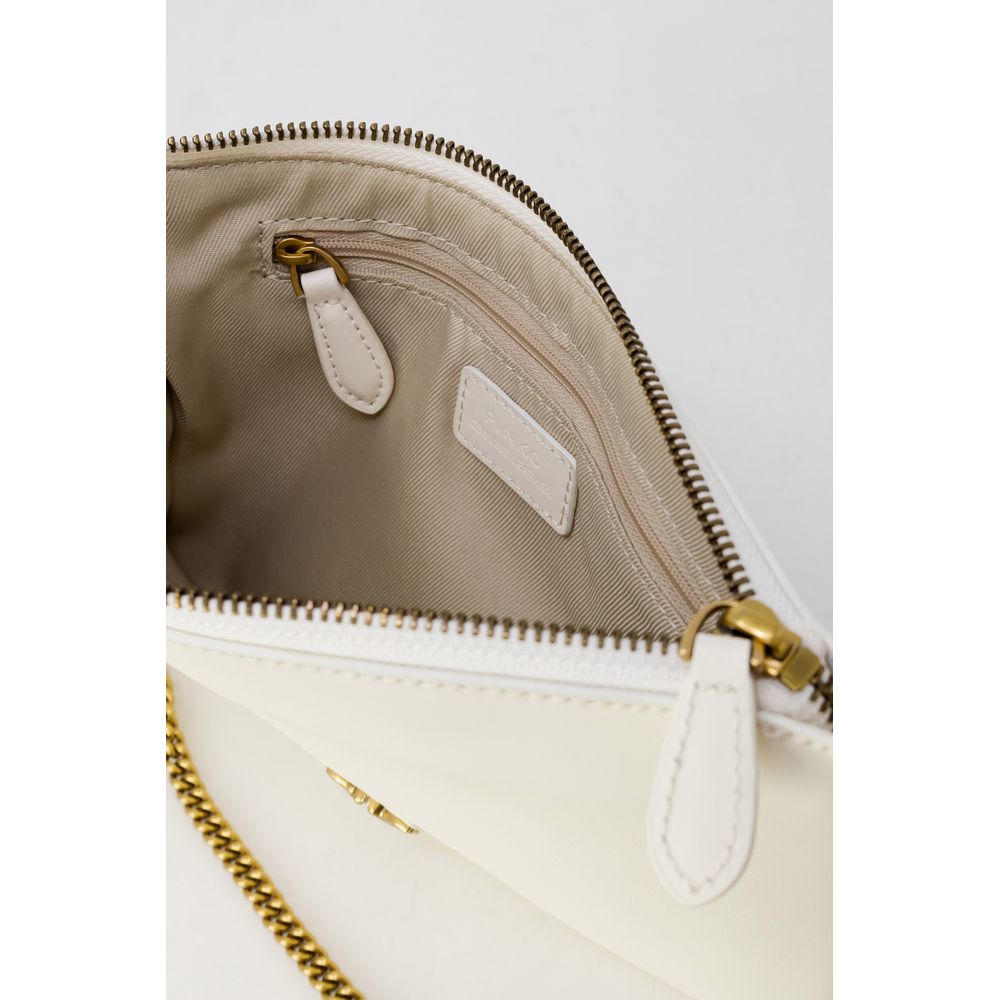 PINKO Cream Leather Leather Accessory