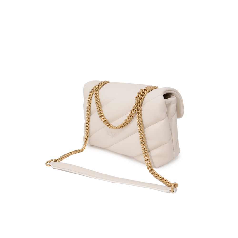 PINKO White Leather Handbag