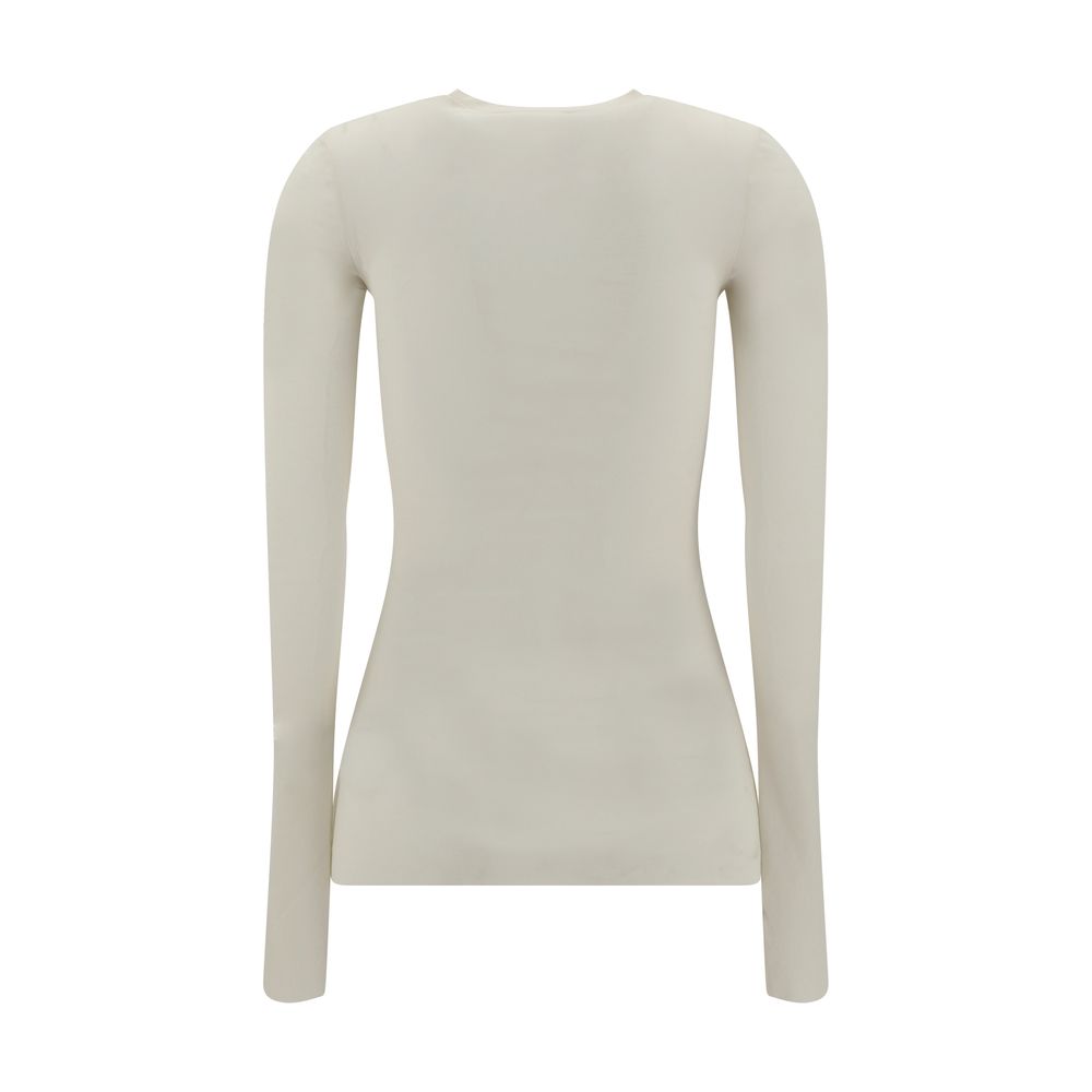 Jil Sander Semi-sheer Long Sleeve Top