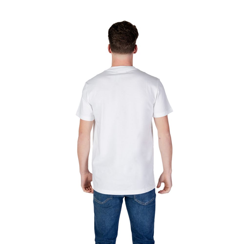 Calvin Klein Jeans White Cotton Rigenerato T-Shirt