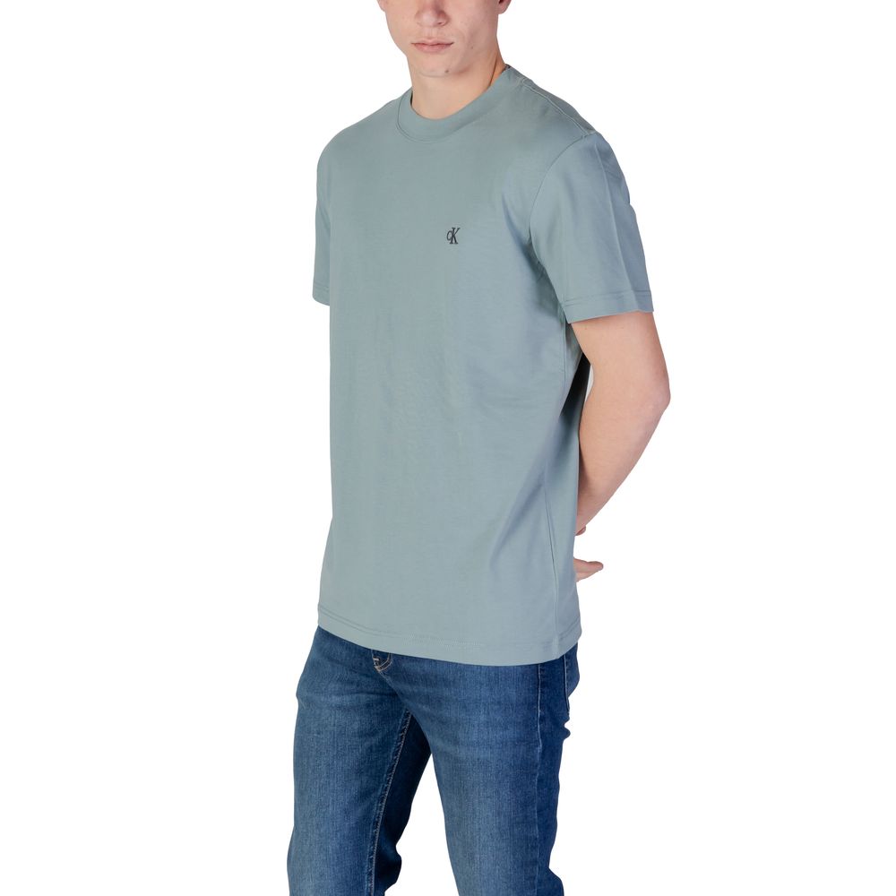 Calvin Klein Jeans Green Cotton Rigenerato T-Shirt