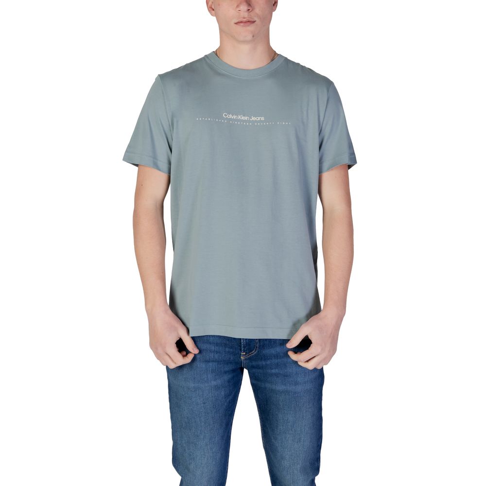 Calvin Klein Jeans Green Cotton Rigenerato T-Shirt