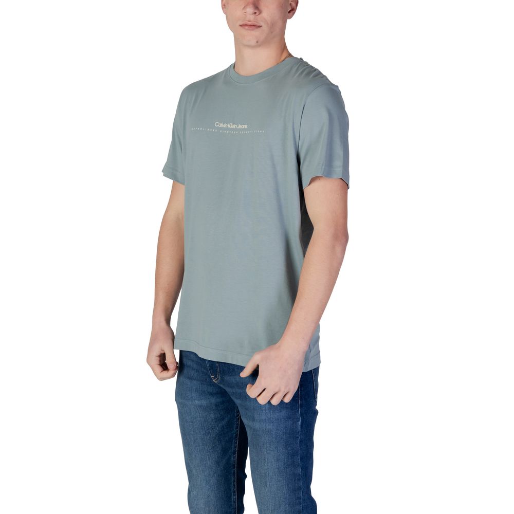 Calvin Klein Jeans Green Cotton Rigenerato T-Shirt