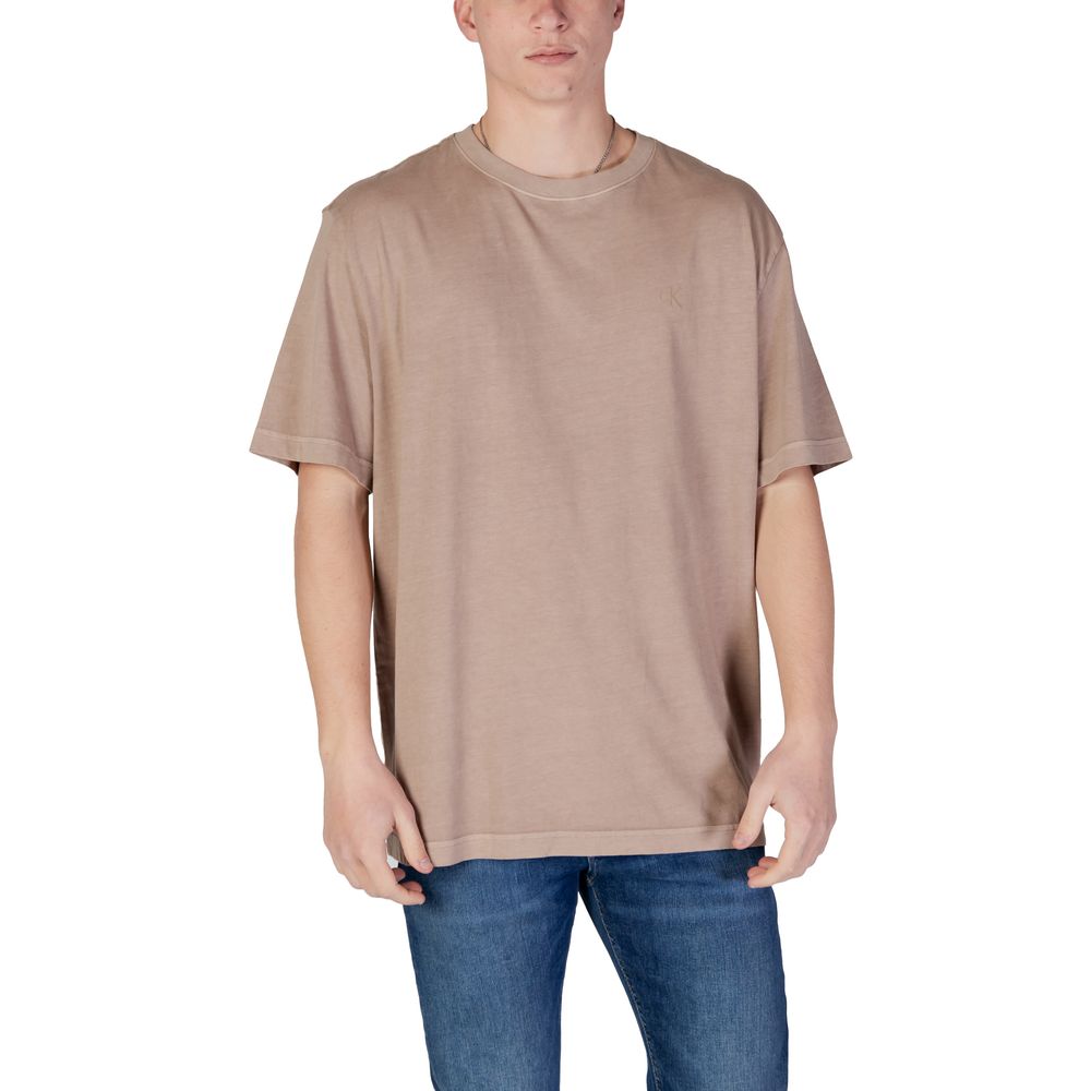 Calvin Klein Jeans Gray Cotton Rigenerato T-Shirt