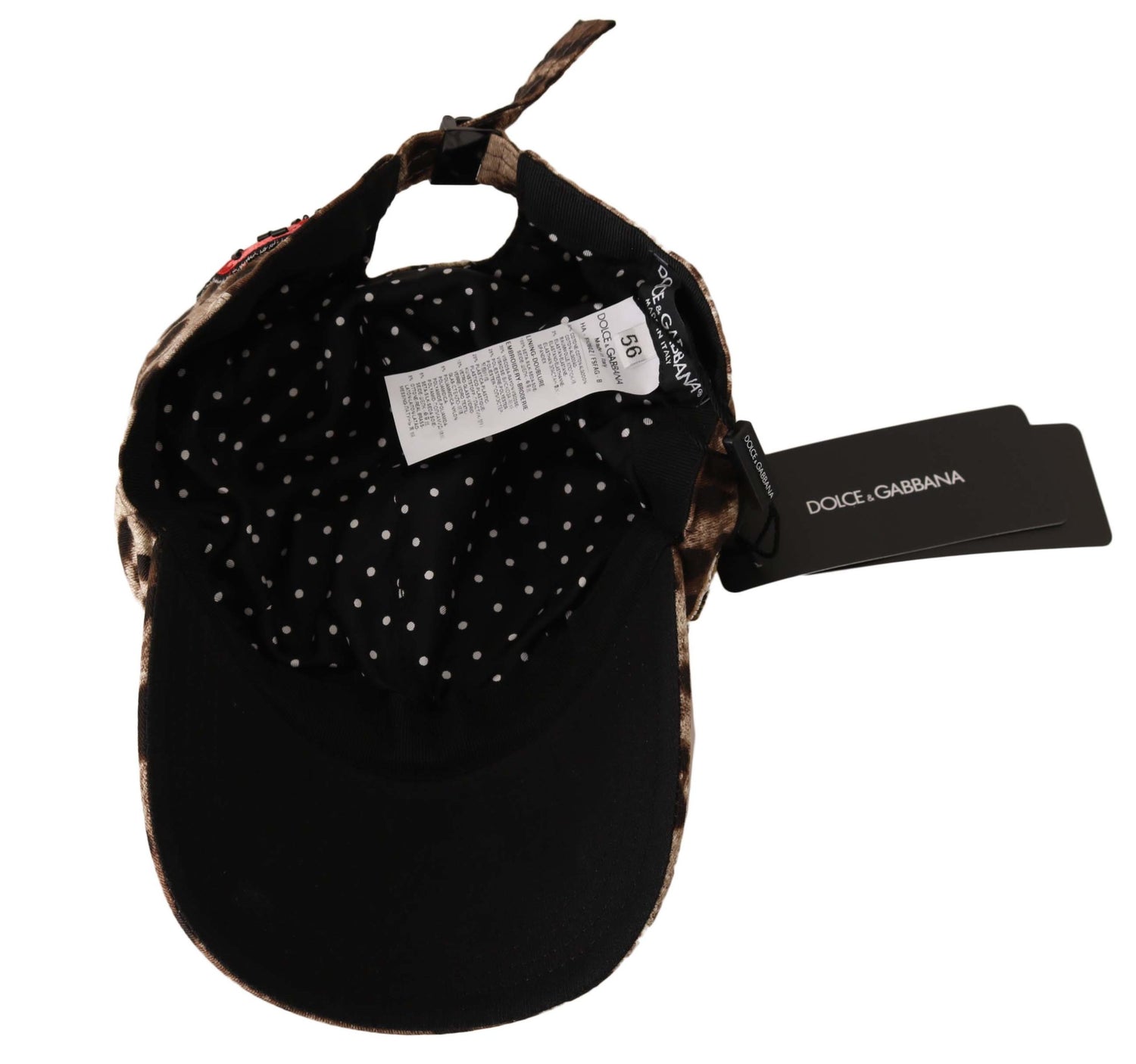 Dolce &amp; Gabbana Elegant Sequined Leopard Baseball Cap