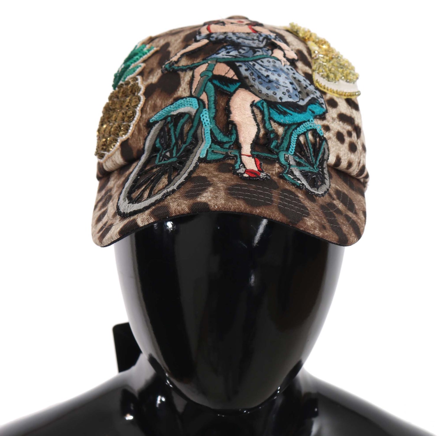 Dolce &amp; Gabbana Elegant Sequined Leopard Baseball Cap